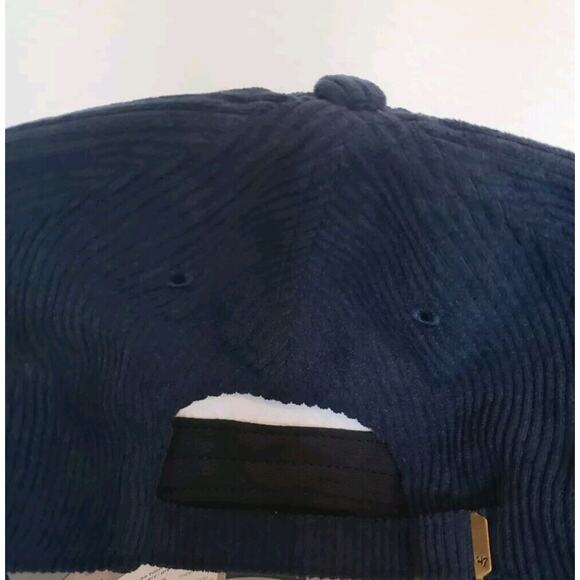 Dallas Mavericks Hat Cap Corduroy Clean Up Strap Back Strapback Blue '47 Brand - Picture 3 of 7
